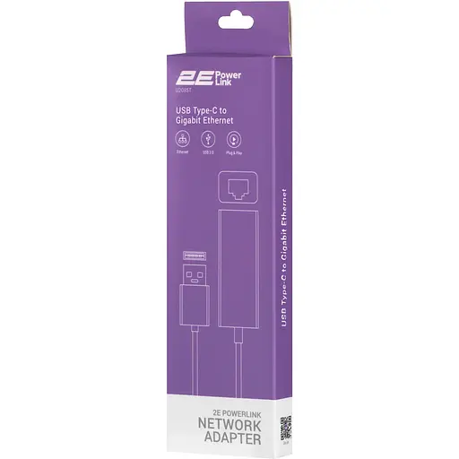 Мережевий адаптер 2E PowerLink U2085T 1xGE, USB Type-C - фото 5
