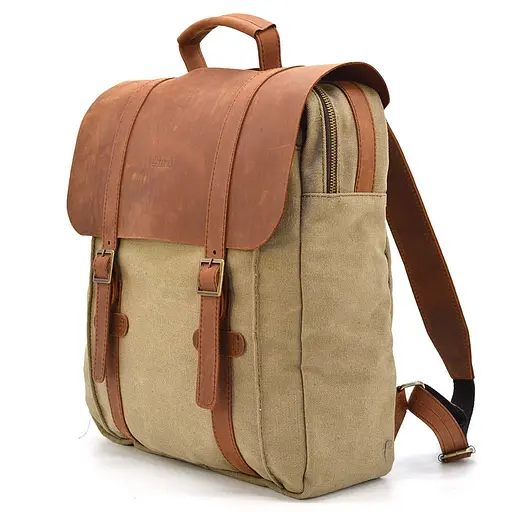 Кожаный женский рюкзак TARWA 32х40х11 см sum0026431 - фото 3