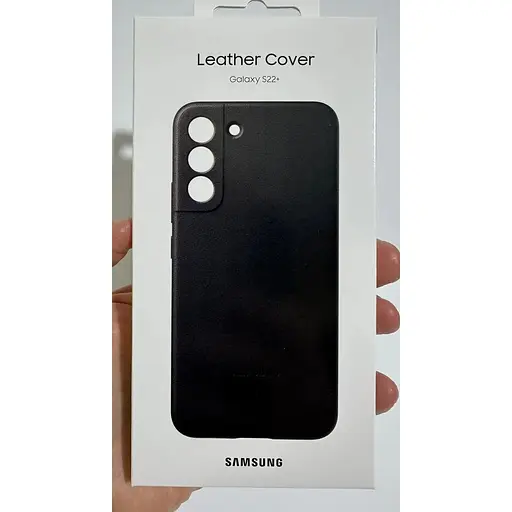 Оригінальний шкіряний чохол Samsung Leather Cover для Galaxy S22 Plus (6.6") Black (EF-VS906LBEGRU) - фото 3
