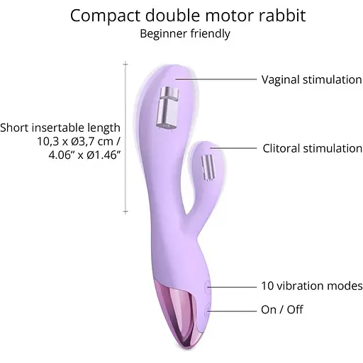 Вібратор-rabbit Love To Love Funky Bunny Viva Мauve SO8684 (108438) - фото 2