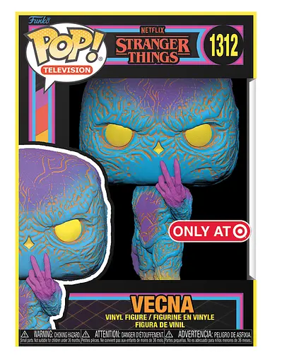 Игровая фигурка Funko POP! серии Странные Чудеса 4 - Векна (Black Light) - фото 1