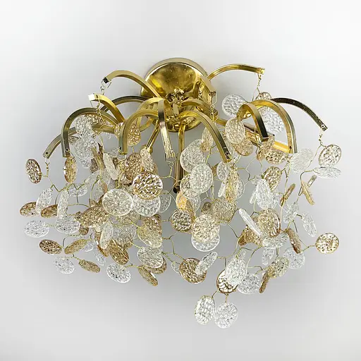 Бра в золотому кольорі з комбінованими пластинами Line F YG 28 GD - фото 4