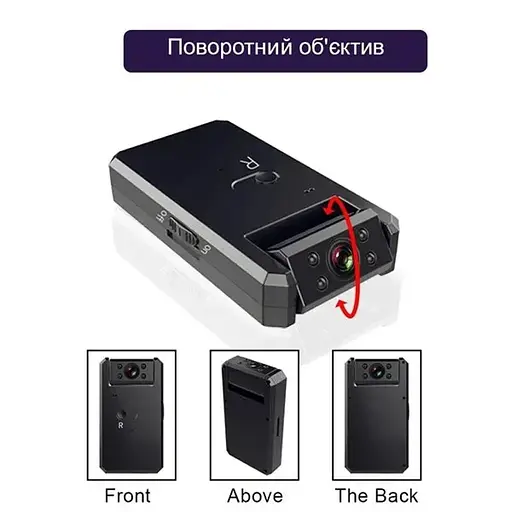 Мини камера wifi с поворотным объективом Wsdcam WD6, до 5 часов автономной работы, датчик движения, подсветка - фото 2