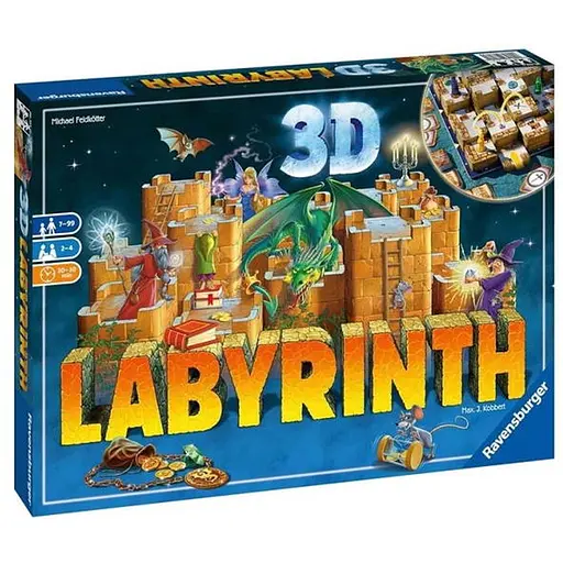 Настольная игра Ravensburger 3D Лабиринт (3D Labyrinth) (англ.) (26831) - фото 1