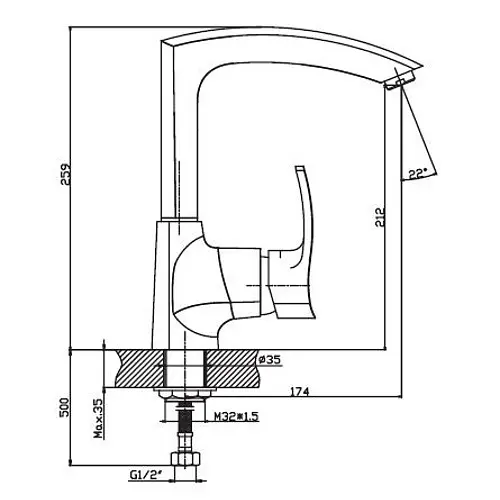 Змішувач для кухні Haiba FOCUS 018 HB0130 - фото 2