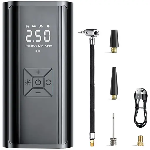 Автомобільний компресор Suitu портативний акумуляторний 6000 mAh 150 PSI 120W