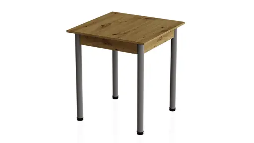 Стіл кухонний Ferrum-decor Агата 75x90x90 Сірий ДСП Дуб Артізан 16мм (FRD-105683)