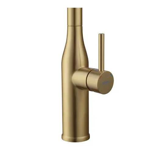 Змішувач для кухні з висувним виливом Koer KI-70004-12 KR5004 Золотий - фото 7