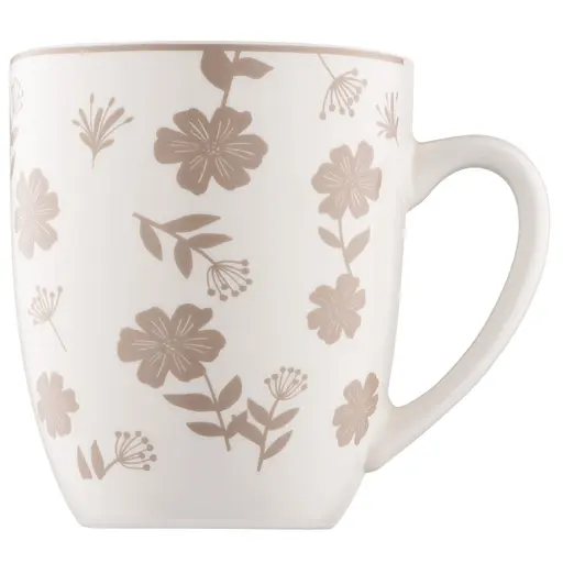 Набір чашок Ardesto Ravenna порцеляна 360 мл біло-бежевий 4 шт. (AR1336RS) - фото 2