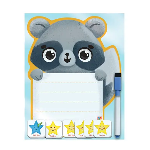 Магнитная доска "Енот" с маркером Vladi Toys VT3601-20 укр - фото 1