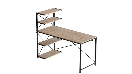 Компьютерный стол Ferrum-decor Джек 75x120x70 Черный ДСП ДСП Дуб Сан-Марино (FRD-105415) - фото 2