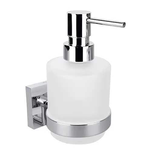 Дозатор для рідкого мила Bemeta Beta настінний скло Міні 200 мл 132109102, Білий - фото 1