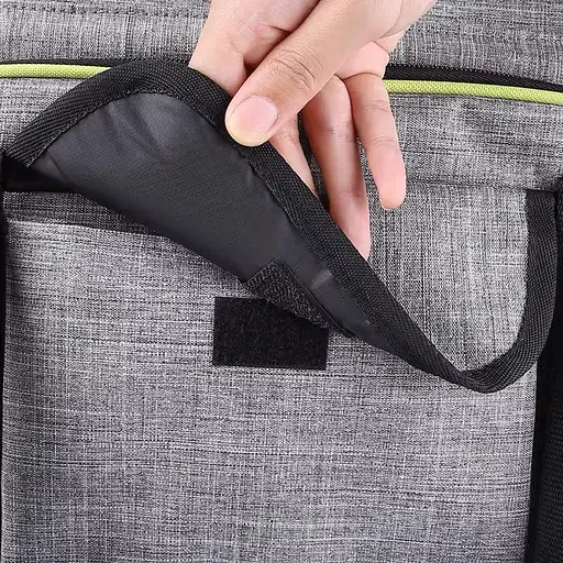 Розкладна сумка переноска для невеликих тварин до 8 кг Собак та кішок Жовтий кант - фото 4