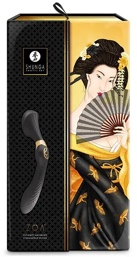 Вібратор Shunga Zoa 26.5 см чорний - фото 7