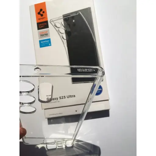 Оригинальный противоударный чехол Spigen Liquid Crystal Flex для Samsung Galaxy S23 Ultra (6.8") ACS05610 - фото 5