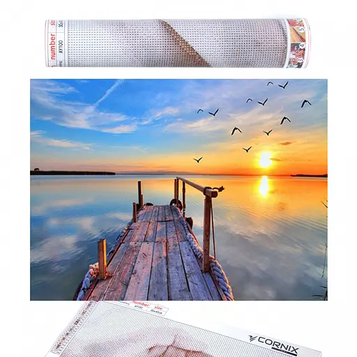 Набір алмазної мозаїки (вишивки) Cornix Art 40 x 30 см AY04 - фото 1