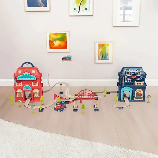 Игровой набор Otamanko Храбрый Паровозик трюковая железная дорога 142 детали - фото 4