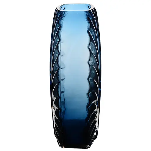 Ваза Viva Leaf голубой 25 см (A060188) - фото 2