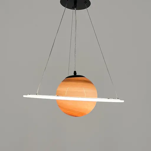 Подвесной светильник Сатурн Ø50 см со стеклянным плафоном Ø20 см Line F SG11-500 - фото 4