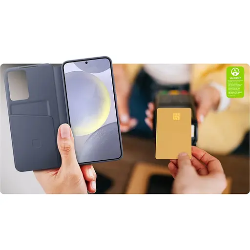 Оригінальний чохол-книжка Smart View Wallet Case для Galaxy S24 Plus White (S926) EF-ZS926CWEGWW - фото 6
