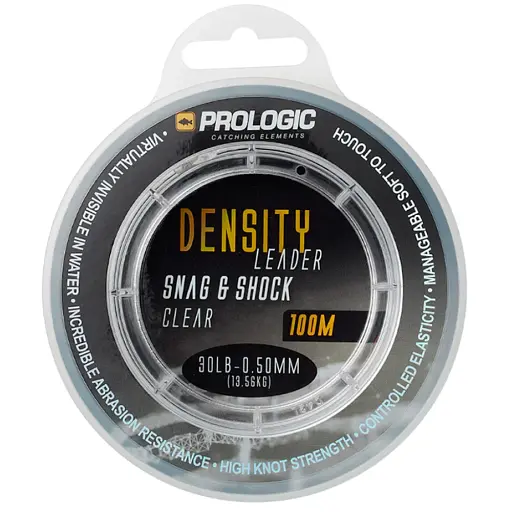 Поводковый материал Density Snag & Shock Leader 100 м 0.50 мм 13.60 кг 30 lbs Clear