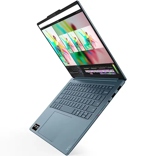 Ноутбук Lenovo Yoga Pro 7 14AKP10 с процессором AMD Ryzen AI 7 350 pana la 5.0GHz, 14.5" 3K, OLED, 32GB LPDDR5x RAM, 1TB SSD, AMD Radeon 860M графикой, No OS, Ti - фото 3