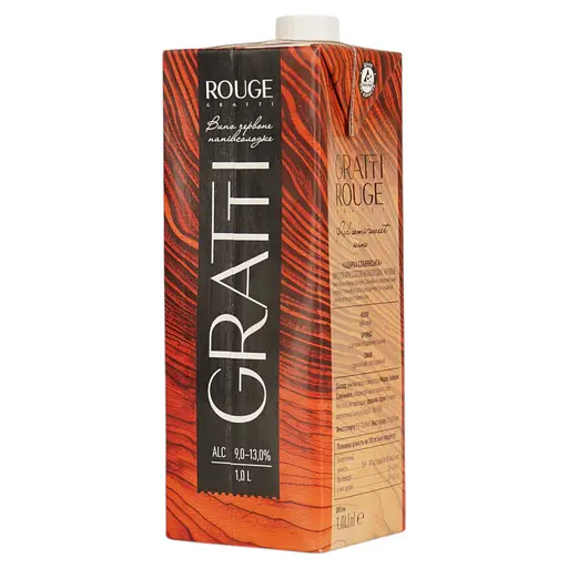 Вино Gratti Rouge червоне напівсолодке 1 л  - фото 5