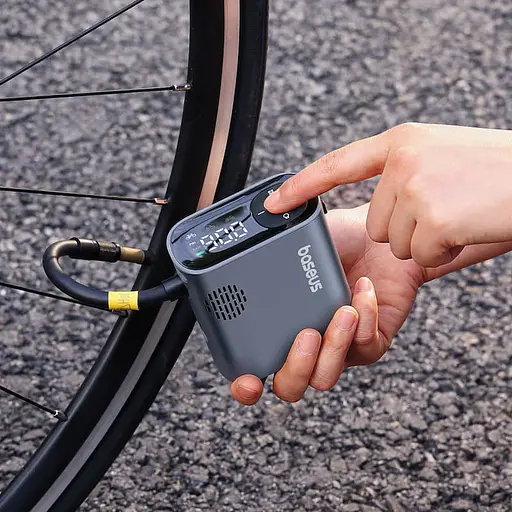 Портативний велосипедний насос Baseus PrimeTrip Series (C11169000121-00) Cosmic Black - фото 5