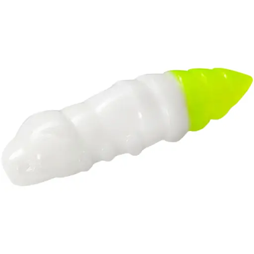 Силикон FishUP Pupa 1.2" cheese taste #131 - White/Hot Chartreuse (10 шт/уп)