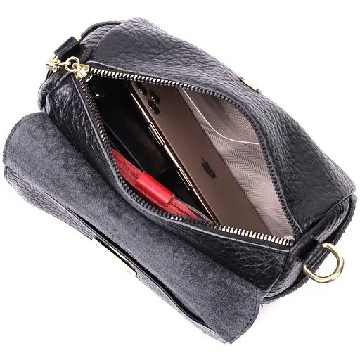 Класична шкіряна сумка Vintage з оригінальною плечовою лямкою 20.5х13х9.5 см sum0029006 - фото 8