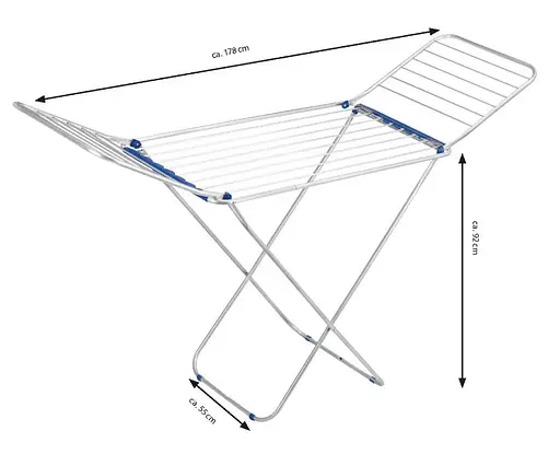 Сушилка для белья напольная Casa Si Elegant 20m Silver (CS92729U06) (DAS302421) - фото 3