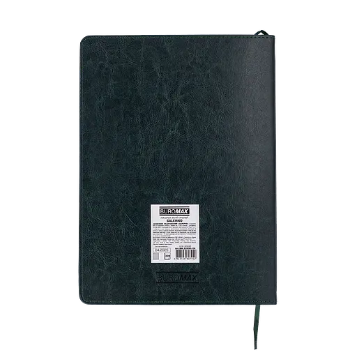 Ежедневник недатированный Buromax Salerno L2U А4 искусственная кожа 336 страниц зеленый (BM.20990-04) - фото 4
