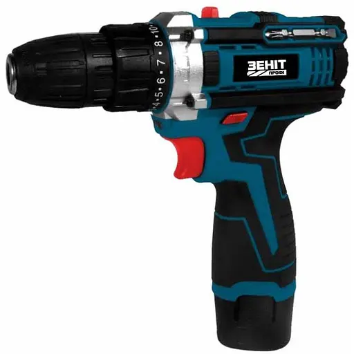 Шурупокрут-дриль акумуляторний Zenit Профі ЗПША-12/15 S2 12 В 2х1.5 А/год 25 Нм 350 1500 об/хв