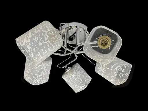 Люстра стельова на 5 плафонів 7364F/5 Хром