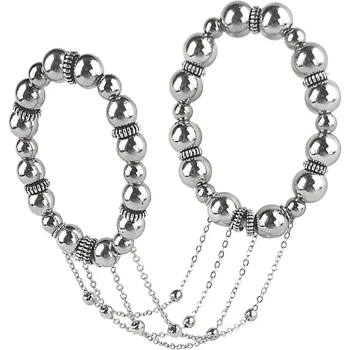 Сексуальна прикраса на пеніс та машонку Art of Sex - Jerome, Срібло