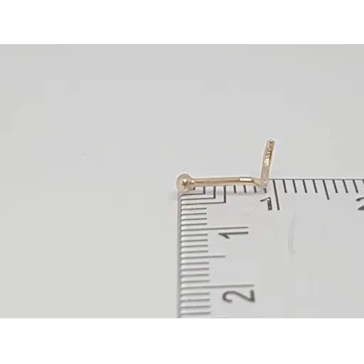 Золотая серьга-пирсинг в нос Dear. 1004 - фото 4