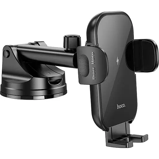 Автотримач із бездротовою зарядкою Hoco HW5 Journey Black (601450) [151337] - фото 2
