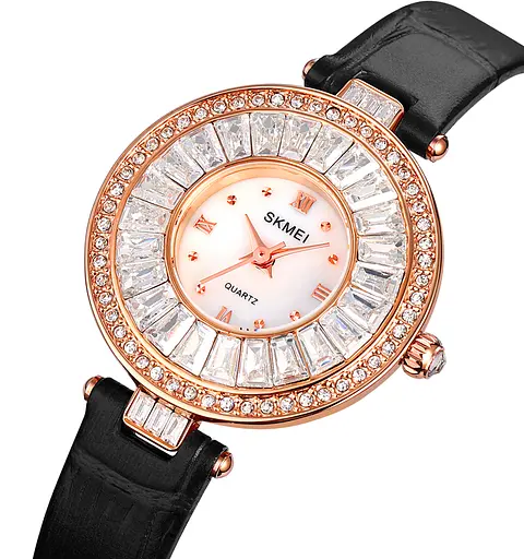 Наручний годинник жіночий 2009BK Black Skmei acs0030409 - фото 2