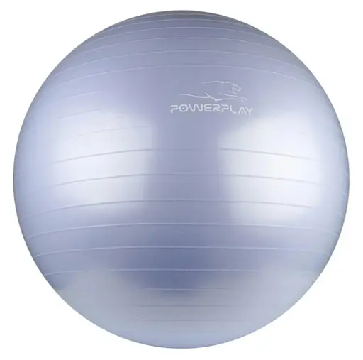 М'яч для фітнесу (фітбол) PowerPlay 4001 Ø75 cm Gymball Sky Blue + помпа (PP_4001_75_Sky_Blue) - фото 2