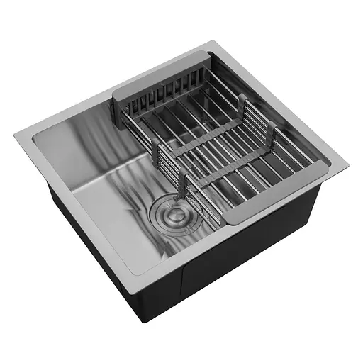 Кухонная мойка Kroner KRP Gebürstet - 4843HM (3,0/1,0 мм) (CV022799) - фото 4