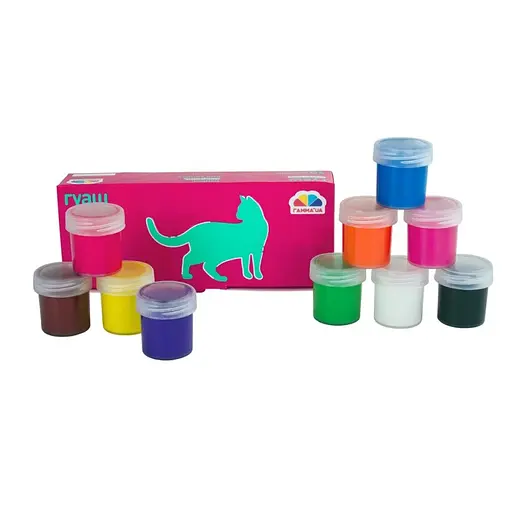 Дитячі гуашеві фарби "Захоплення" ГАММА'UA 200203, 10 кольорів - фото 1