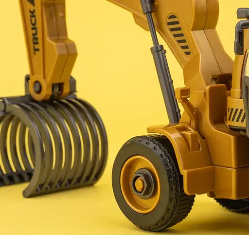 Машинка-конструктор Otamanko Автоконструктор Погрузчик вилочный/с грейфером для древесины 2 в 1 - фото 6