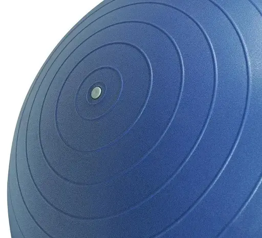 М'яч для фітнесу (фітбол) напівмасажний PowerPlay 4003 Ø65 cm Gymball Синій + помпа (PP_4003_65_Blue) - фото 2