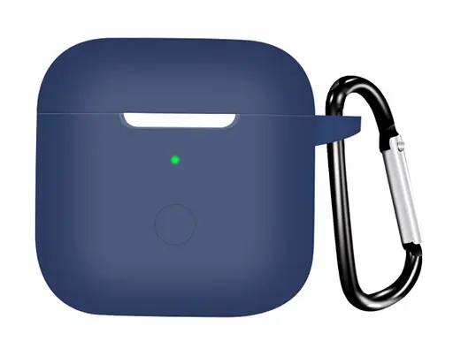 Чехол-накладка DK Silicone Candy Friendly с карабином для Xiaomi Redmi Buds 3 (dark blue) - фото 2