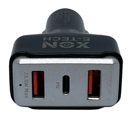 Автомобильное зарядное устройство XON MaxCharge Type-C 75W (Type-C PD30 + 2 x Type-A 15V/1.5A) Black (CM2A1C75WB 3517) - фото 3