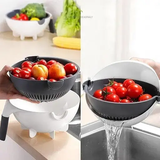 Універсальна овочерізка з друшляком тертка шаткування подрібнювач Vegetable cutter VC2 - фото 4