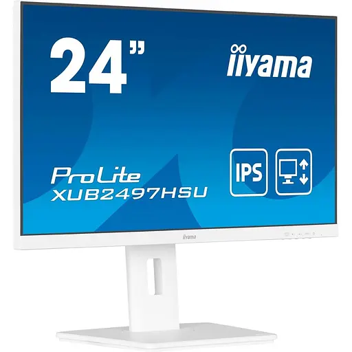 Монітор 23.8" Iiyama XUB2497HSU-W2 White FHD IPS 100Hz (XUB2497HSU-W2) - фото 2