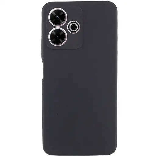 Чохол Lakshmi Silicone Cover Full Camera AAA для Xiaomi Redmi 13 4G/Poco M6 4G Чорний/Black