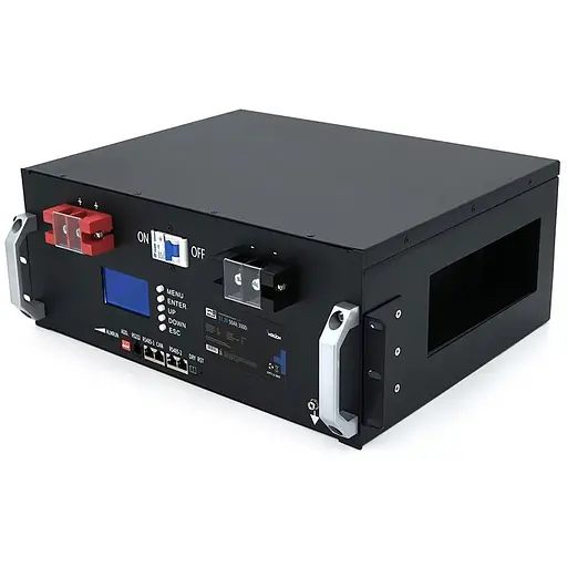 Літій-залізо-фосфатний акумулятор Merlion LiFePO4 51.2V 50AH для Solar (440х350х180) RACK MOUNT 50A BMS, 5000 циклів Q1