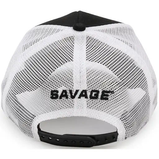 Кепка Savage Trucker hat W/WHITE Savage logo Белый/черный - фото 2